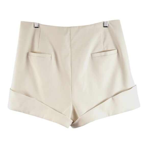 Camila Coelho Revolve Paulina Short L in Ivory MSRP $128 High Rise - Button Fly - Picture 5 of 8